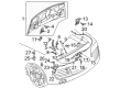 Diagram for Audi R8 Door Latch Cable - 427-827-531-G