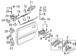 Diagram for Audi S8 Door Latch Assembly - 4D0-839-016-D