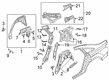 Diagram for Audi S8 Wheelhouse - 4N0-809-802-C