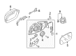 Diagram for Audi A5 Quattro Mirror Cover - 8F1-857-410-AL-3FZ