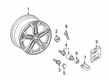 Diagram for Audi S7 Sportback Alloy Wheels - 4K8-601-025-Q