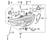 Diagram for Audi Q3 Headlight Screws - N-906-847-04