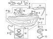 Diagram for Audi Headlight Cover - 4N0-941-159-A
