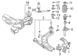 Diagram for Audi Bump Stop - 1J0-412-303