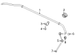 Diagram for Audi Sway Bar Link Bushing - 992-511-035-A