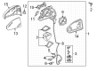Diagram for Audi A4 Car Mirror - 8W0-898-011