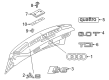 Diagram for Audi Emblem - 4F0-853-741-2ZZ