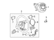 Diagram for Audi S4 Steering Wheel - 8E0-419-091-DK-TND