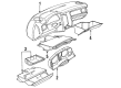 Diagram for Audi 80 Quattro Ashtray - 893-857-951-A-BE5