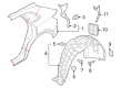 Diagram for Audi e-tron S Wheelhouse - 4KE-810-172-C