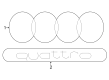 Diagram for Audi RS3 Emblem - 8Y5-853-742-C-716