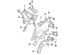 Diagram for Audi 100 Wheelhouse - 4A0-809-412-A