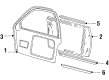 Diagram for Audi 200 Quattro Door Seal - 441-831-722-QP1