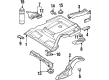 Diagram for Audi Cabriolet Rear Crossmember - 8G0-813-781