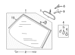 Diagram for Audi TT Quattro Windshield - 8J8-845-099-G-NVB