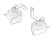 Diagram for Audi A3 Quattro Horn - 8P0-951-210-A