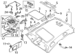 Diagram for Audi RS7 Sun Visor - 4G0-857-552-A-JJ3