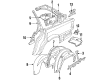 Diagram for Audi 100 Wheelhouse - 443-809-852-G