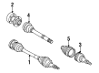 Diagram for Audi 5000 Axle Shaft - 437-407-271-J