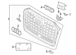 Diagram for Audi A8 Quattro Grille - 4N0-853-651-AD-CFU