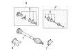 Diagram for Audi A4 Axle Shaft - 8E0-407-454-BX