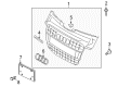 Diagram for Audi S5 Emblem - 8T0-853-736-E-2ZZ