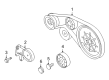 Diagram for Audi R8 Timing Belt Idler Pulley - 07L-903-389-B