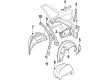 Diagram for Audi 100 Wheelhouse - 443-809-851-D