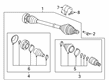 Diagram for Audi CV Boot - 3Q0-498-201