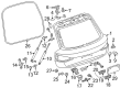 Diagram for Audi e-tron Quattro Liftgate Hinge - 8U0-827-300-F