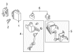 Diagram for Audi Suspension Control Module - 8P0-907-357-M