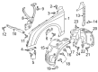 Diagram for Audi A8 Quattro Fender Splash Shield - 4H0-821-191-F