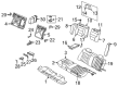 Diagram for Audi A6 Seat Cushion - 4B0-885-375-P