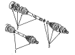 Diagram for Audi 100 Quattro CV Joint - 431-498-103-A