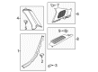 Diagram for Audi SQ5 Sportback Pillar Panels - 80A-867-768-A-4PK