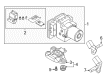 Diagram for Audi A4 allroad Brake Fluid Pump - 8W0-614-517-H-BEF