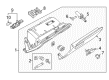 Diagram for Audi Q3 Glove Box - 8U1-857-035-P-BC5