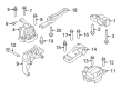 Diagram for Audi Q3 Engine Mount - 3C0-199-855-M