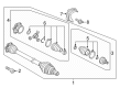 Diagram for Audi CV Boot - 8W0-498-203