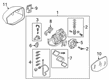 Diagram for Audi RS7 Sportback Car Mirror - 4K8-857-410-J-9B9
