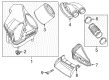 Diagram for Audi RS7 Air Duct - 4G0-129-624-J