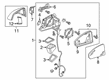 Diagram for Audi Car Mirror - 80B-857-410-C-9B9