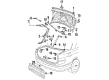 Diagram for Audi Cabriolet Emblem - 443-853-742-2ZZ