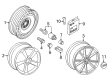 Diagram for Audi RS5 Alloy Wheels - 8T0-601-025-CT