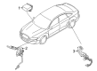 Diagram for Audi Q7 Ride Height Sensor - 7L6-616-571