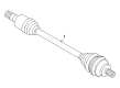 Diagram for Audi SQ6 e-tron Axle Shaft - 95C-501-201-AF