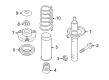 Diagram for Audi A3 Quattro Strut Housing - 1T0-413-031-DC