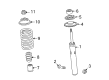 Diagram for Audi A5 Strut Housing - 8F0-413-031-AB