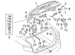 Diagram for Audi A4 Quattro Liftgate Hinge - 8W5-827-301-A