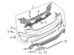 Diagram for Audi RS5 Sportback Bumper Cover - 8W6-807-067-AJ-GRU
